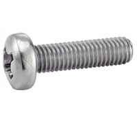 Vis à métaux tête cylindrique bombée philips inox A2 DIN 7985 8X80 boîte de 100 ACTON 622178X80