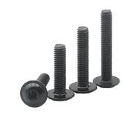 Vis à métaux tête cylindrique creuse hexagonale en acier inoxydable 304 noir, 5 50 pièces (M3, M4, M5, M6, M8, M10)(40mm,M5 (25pcs))