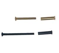 Vis à métaux tête fraisé bombée M4X70 + douille TFB M4X22 nickelé - HOPPE - 533626 + 534722