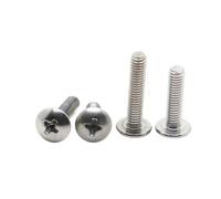 Vis à métaux tête fraisée cruciforme en acier inoxydable 304, 5 50 pièces, M2, ., M3, M4, M5, M6(10mm,M6 5pcs)