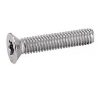 Vis métaux tête fraisée empreinte Torx filetage total inox A2 DIN 965 - T25 5X1
