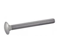 Vis à métaux Acton tête ronde collet carré inox A2 DIN 603
