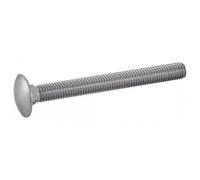 Acton Vis à métaux tête ronde collet carré DIN 603 – Inox A2 – 8x80 mm – filetage total – x50
