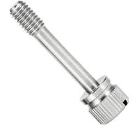 Vis à molette moletées, Vis à main captive à tête courte fendue en acier inoxydable 304, moletée, desserrage au pouce(20pcs,M6*30)