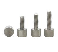 Vis à molette moletées Vis à oreilles moletées en acier inoxydable 304, 1/2/5/10 pièces, outil de réglage rond(12mm,M2 (10pcs))