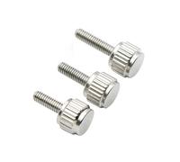 Vis à molette moletées Vis de poignée en acier inoxydable for pieds à coulisse, longueur 4/5/6-12 mm(M2 x 8mm,30pcs)