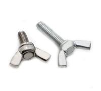 Vis à oreilles en acier inoxydable 304/acier au carbone, boulon de réglage à serrer à la main M3 M4 M5 M6 M8 M10, vis à oreilles à tête papillon DIN316(304 Stainless Steel,30MM-M4 5PCS)