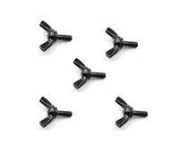 Vis à oreilles en acier noir, boulon papillon avec main à griffe DIN316 M4-M8 6-60mm 2-10 pièces(M4 10pcs,6mm)