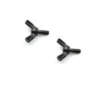 Vis à oreilles en acier noir, boulon papillon avec main à griffe DIN316 M4-M8 6-60mm 2-10 pièces(M8 2pcs,12mm)