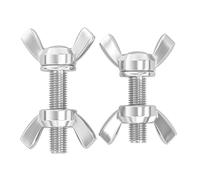 Vis à oreilles papillon M8 en acier inoxydable 304, lot de 2, avec écrous for un serrage sans outil(M8*55 (2 pcs))