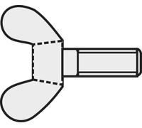 Vis à oreilles TOOLCRAFT 827811 10 pc(s) M5 16 mm tête à ailettes acier N/A