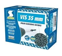 Vis à placo - Semin - 35mm x 35mm - Boîte de 1000 - Acier phosphaté - Piquant supérieur