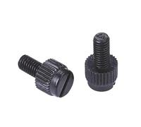 Vis à pouce en Nylon noir M3 M4 M5 M6 M8, 10 pièces, PA66, tête moletée en plastique, vis torsadée à la main(M6x10 (10pcs))