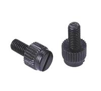Vis à pouce en Nylon noir M3-M8, tête moletée en plastique, torsion manuelle, vis de serrage for ordinateur, 10 pièces(M3x12 (10pcs))