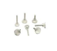 Vis à pouce moletée à tête haute étagée en acier inoxydable, M2 M2.5 M3 M4, bouton à main, boulon de serrage, 2 à 50 pièces(10PCS,M4 x 14mm)