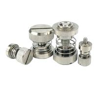 Vis à riveter à ressort nickelée, en acier inoxydable 304, for panneaux de meubles et poignées d'armoires Ressorts de torsion(Silver-a,M6x20 9.5(1Pcs))