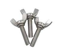 Vis à serrer à la main M3 M4 M5 M6 M8 M10 DIN316, boulon papillon, vis à oreilles en acier inoxydable A2-70/acier noir, 1 à 5 pièces(Stainless 304,30MM_M4 5PCS)