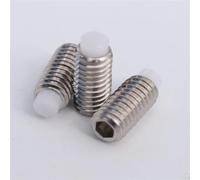 Vis à six pans creux à pointe en nylon, Vis à tête cylindrique à six pans creux en acier inoxydable 304, à six pans creux, en plastique et nylon, à extrémité convexe, boulon sans tête M3 M4 M5 M6 M8 M