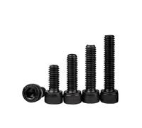 Vis à six pans creux en acier au carbone noir, filetage métrique, boulons de machine en métal M3 M4 M5 M6 M8 DIN912 DIN7991 ISO7380 A2 Vis hexagonales(DIN912,50MM_M4(30PCS))