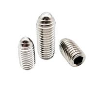 Vis à six pans creux en acier inoxydable 304, à ressort, à bille, à tête creuse ...(45mm,M6 5pcs)