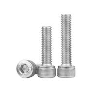 Vis à six pans creux M3 M4 M5 M6 M8 M10 M12 en acier inoxydable 304, filetage gauche DIN912, 1 20 pièces(16mm,M4-10PCS)