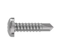 Vis à tête bombée en acier, 4,8 mm x 13 mm, vis autoforeuses, fixations, matériel, quantité de 100 | 4,8 x 13 PTSTDX Z100 DIN7504