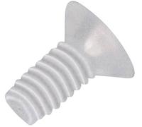 Vis à tête bombée fraisée TOOLCRAFT 839987 10 pc(s) M4 20 mm tête fraisée cruciforme plastique, Polyamide N/A