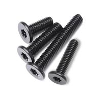 Vis à tête bombée Torx en acier inoxydable, Boulons à tête Torx en acier inoxydable 304 noirs, plusieurs tailles(20MM-M2.5)
