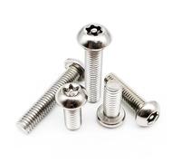 Vis à tête bombée Torx en acier inoxydable, Tête de bouton Torx en acier inoxydable 304, avec vis à goupille, tailles multiples(M4 12mm)