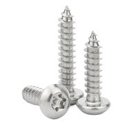Vis à tête bombée Torx en acier inoxydable, Vis de sécurité autotaraudeuse à tête cylindrique Torx en acier inoxydable 304, 10 pièces, plusieurs tailles(M4.8x50mm)
