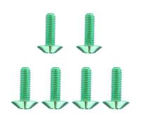 Vis à tête bombée Torx prune M4 M5 M6 en titane, 10/12/15/20/25 mm, for carter de moto (lot de 6).(Green,M5x15mm)