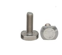 Vis à tête carrée en T en acier inoxydable 304 M8 M8*40/45/50/55/60 M8x40/45/50/55/60 Boulon à tête en T(2Pcs 304ss M8x55)
