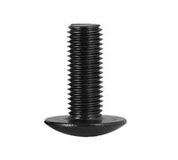 Vis à tête champignon électronique en acier au carbone plaqué noir, 100 pièces, M2 .5 M3 M4 M5 M6, longueur: 45mm-60mm(50mm x100pcs,M2)