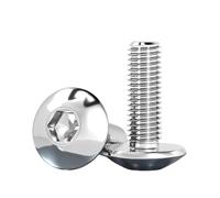 Vis à tête champignon hexagonale creuse en acier inoxydable 304 M2,5 M3 M4 M5, gros boulons à bouton rond(M5x60mm 20pcs)