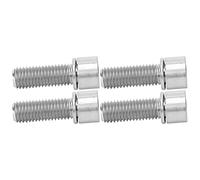 Vis à Tête Creuse Boulons, M7x20mm en Acier Entièrement fileté Machine Métrique Vis à Six Pans Creux 4 Pièces Boulons de Tige de Guidon de Vélo Vis Tige en Alliage de Titane Vis
