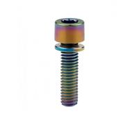 Vis à tête creuse en titane M5 x 16 mm, M5 x 18 mm, M5 x 20 mm avec rondelles for potence de vélo - Légères et durables(Square(Head dia 8mm),18mm)