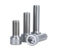 Vis à tête creuse hexagonale en acier inoxydable, 10 pièces, 2#3#4#5#6#8#10#1/4 5/16 3/8 1/2 304, fabrication britannique et américaine, boulon Allen(7/8",10-24)