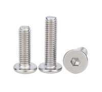 Vis à tête creuse hexagonale en acier inoxydable 100, M1.6 M2 .5 M3 M4 M5 M6 M8 304, longueur: 45mm-50mm(50mm x100pcs,M1.6)