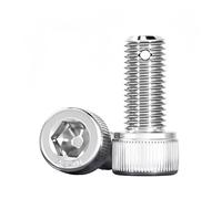 Vis à tête creuse hexagonale en acier inoxydable 304, M6 M8 M10 M12 M14 M16, avec queues de trous percés, goupilles fendues gratuites, 1 à 20 pièces(M10x70mm 6Sets)