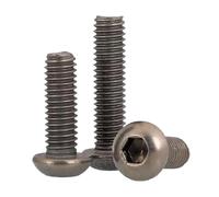 Vis à tête creuse, Lot de 20 vis à tête cylindrique hexagonale en titane pur TA2(M2X10 20PCS)