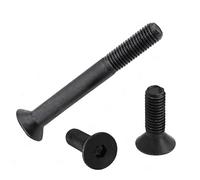 vis à tête cylindrique, 3/5pcs M4 /M5/ M6 /M8/ M10/ M12 Filetage inversé à gauche à tête hexagonale à tête plate Grade 10.9 Vis DIN7991 Vis à tête fraisée en alliage d'acier Boulon (Taille : M5x35 5pc