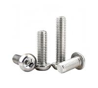 Vis à tête cylindrique à six lobes en acier inoxydable 304, M2, M2.5, M3, M4, M5, M6, M8 à M12, avec goupille, inviolable, lot de 50 pièces(90mm,1pc M12)