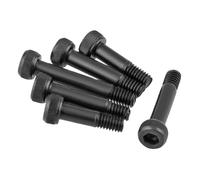 Vis à tête cylindrique à six pans creux, Acier inoxydable partiellement fileté de boulons vis d'épaule douille tête tasse la catégorie 12,9(Black,M2.5x40mm(20Pcs))