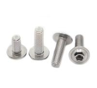 Vis à tête cylindrique à six pans creux en acier inoxydable 304 avec rondelle, boulons à tête ronde for usage intérieur et extérieur Ressorts de torsion(Silver,20mm)