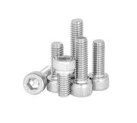 Vis à tête cylindrique à six pans creux en acier inoxydable 304 DIN912 M1.4 M1.6 M2 M2.5 M3 M4 M5 M6 M8 M10 L = 3-80 mm(18mm)