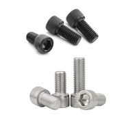 Vis à tête cylindrique à six pans creux en acier inoxydable noir DIN912 m1.6 M2 M2.5 M3 m4 m5 m6, grade 12.9, 5 pièces à 100 pièces(Grade 12.9 black,10MM_M2.5 50PCS)