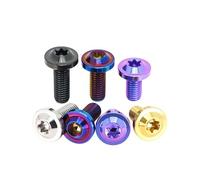 Vis à tête cylindrique à six pans creux en alliage de titane M5 M6 M8 M10 TC4 for scooters et motos électriques - Boulons antivol(PVD Silver,M6x20 mm)