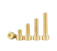 Vis à tête cylindrique à six pans creux en métal, Vis à tête hexagonale creuse en laiton pur M2 .5 M3 M4 M5 M6 M8 M10(6mm,M4 (10pcs))