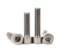 Vis à tête cylindrique à six pans creux en titane M8, vis à tête cylindrique, 10 pièces, M8X10