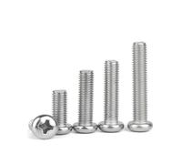 Vis à tête cylindrique creuse cruciforme 2 mm en acier inoxydable 304, boulons de machine M2 x 3, 4, 5, 6, 8, 10, 12, 14, 25, 30, 35, 40, 45, 50 mm(M2x9mm 50pcs)